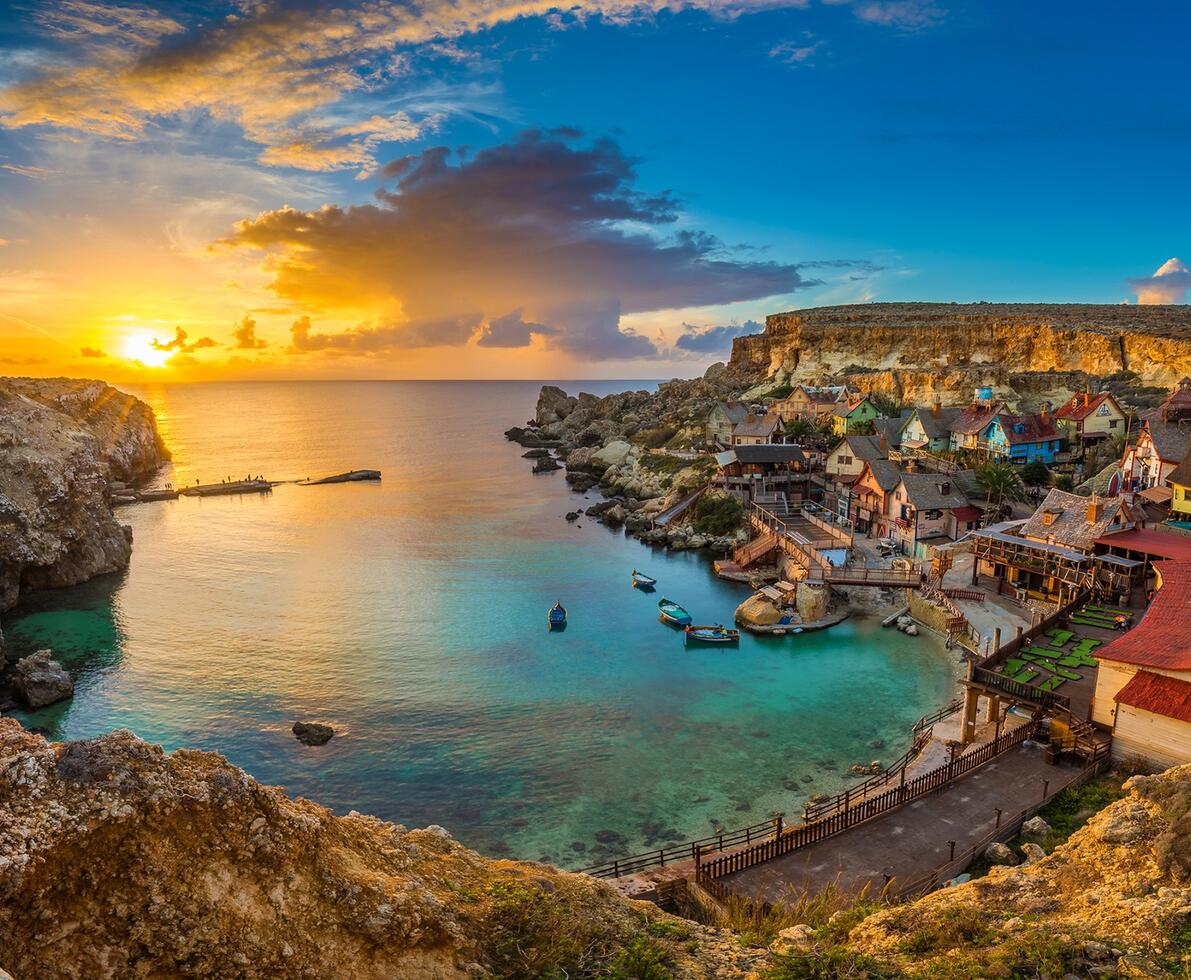 Sonnenuntergang auf Malta
